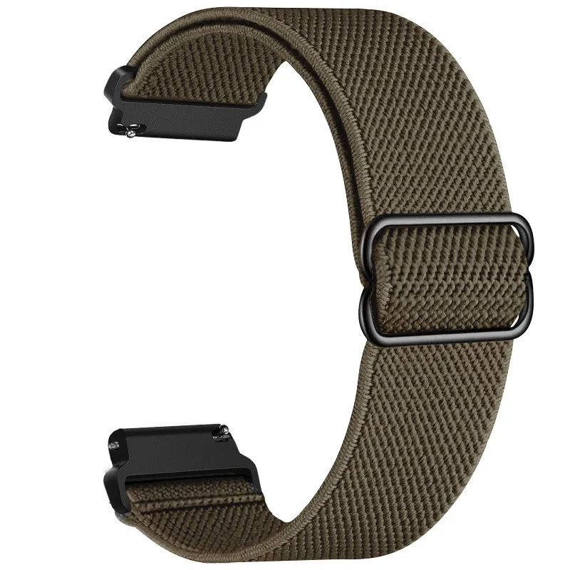 Elastic Nylon Wrist Strap, 20/22mm Adjustable Band