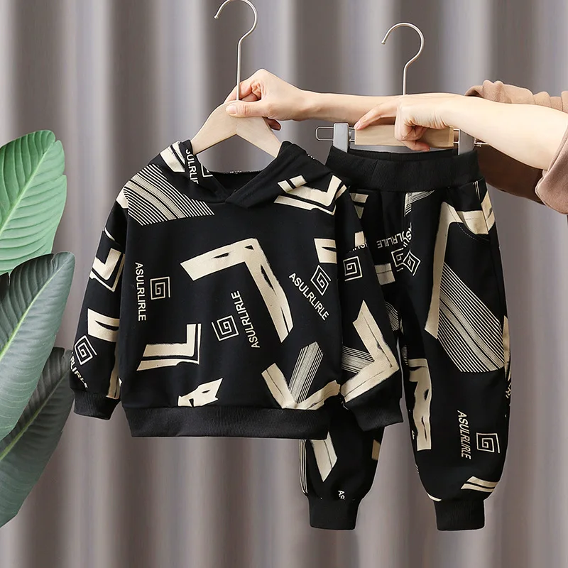 

Boy suit 2023 new baby spring and autumn clothes handsome clothes children spring sports two-piece suit