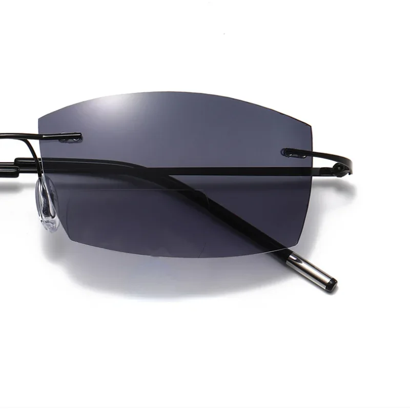 Bifocal Glasses Men's Frameless Reading Glasses Men's Sunglasses Binocular Glasses +1.0 +2.0 +3.0 Men 3