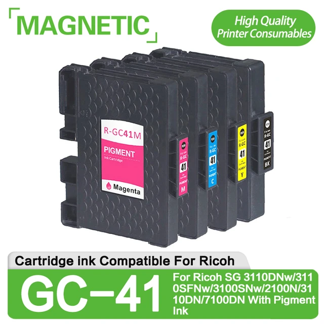 リコーと互換性のあるカートリッジ,顔料インク,GC-41,リコーsg 3110dnw 