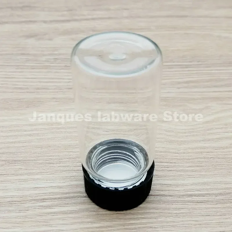 20pcs/lot Lab Clear Glass Sample Bottles,Reagent Sample Vials with Screwcap,Capacity 3/510/15/20/30/40/50/60ml