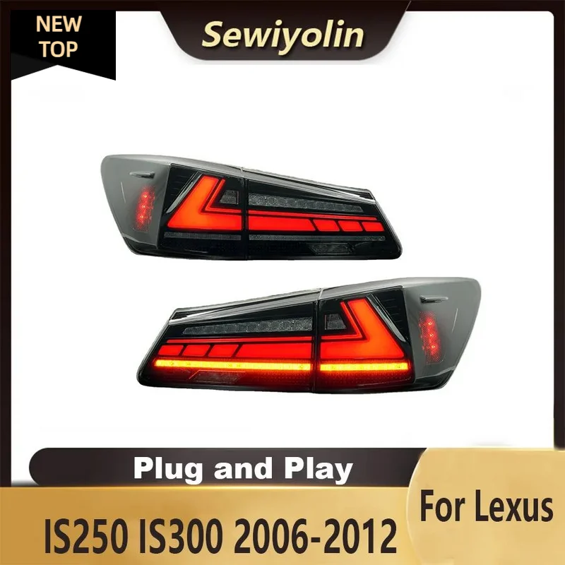 

For Lexus IS250 IS300 2006-2012 Car Parts Animation LED Trailer Lights Tail Lamp Rear DRL Signal Automotive Plug And Play