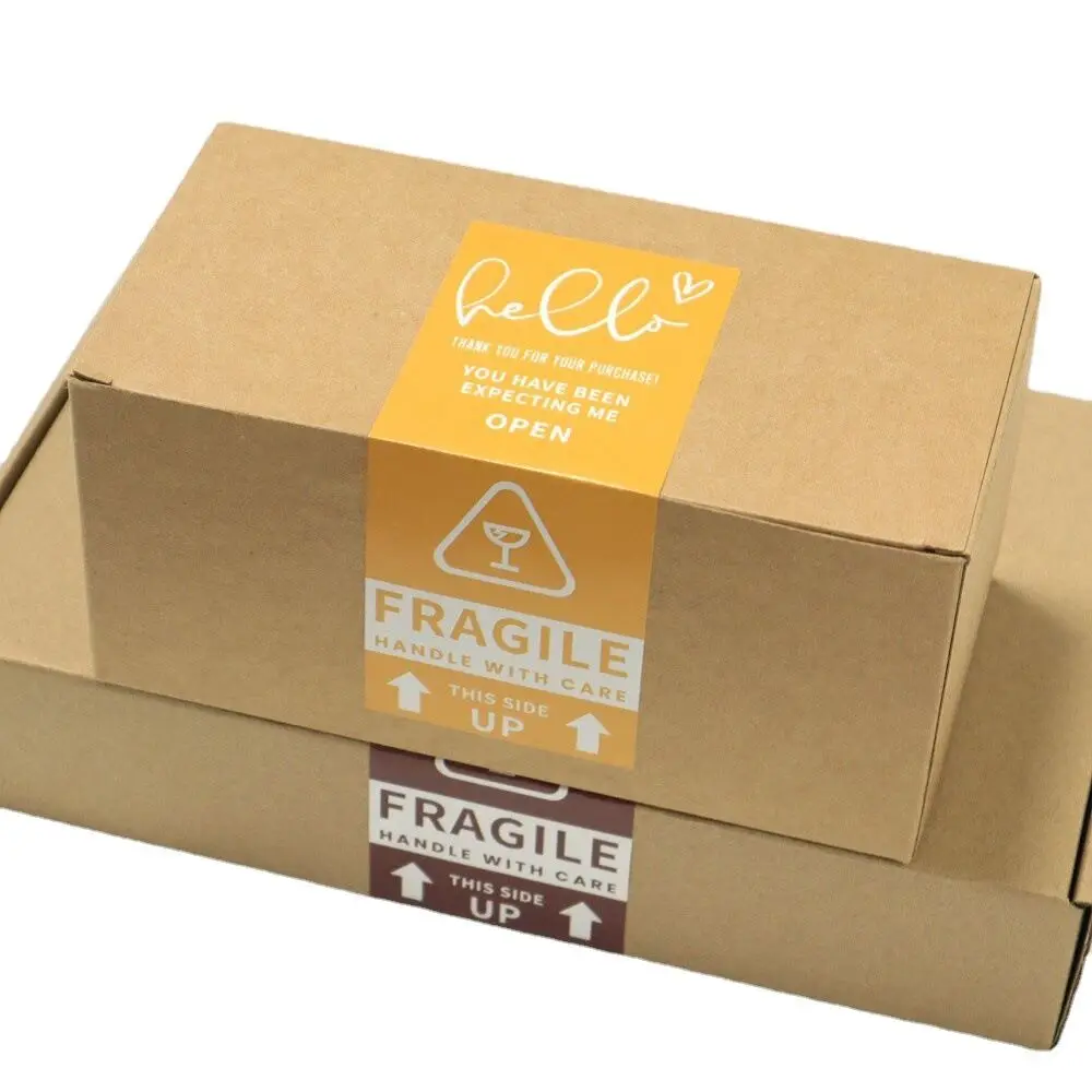 50-100PCS Custom Rectangular Logo Stickers – White Paper Material Personalized Labels f... - SKU CRLS1903 - UGI Packaging