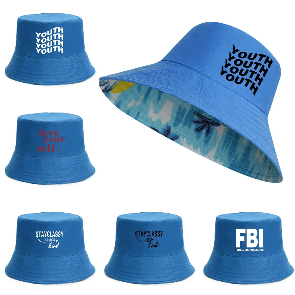 

Walls Series Print Reversible Fisherman Caps Fashion Cotton Outdoor Bucket Hats Men Women Beach Fishing Hat Girl Boy Panama Hat