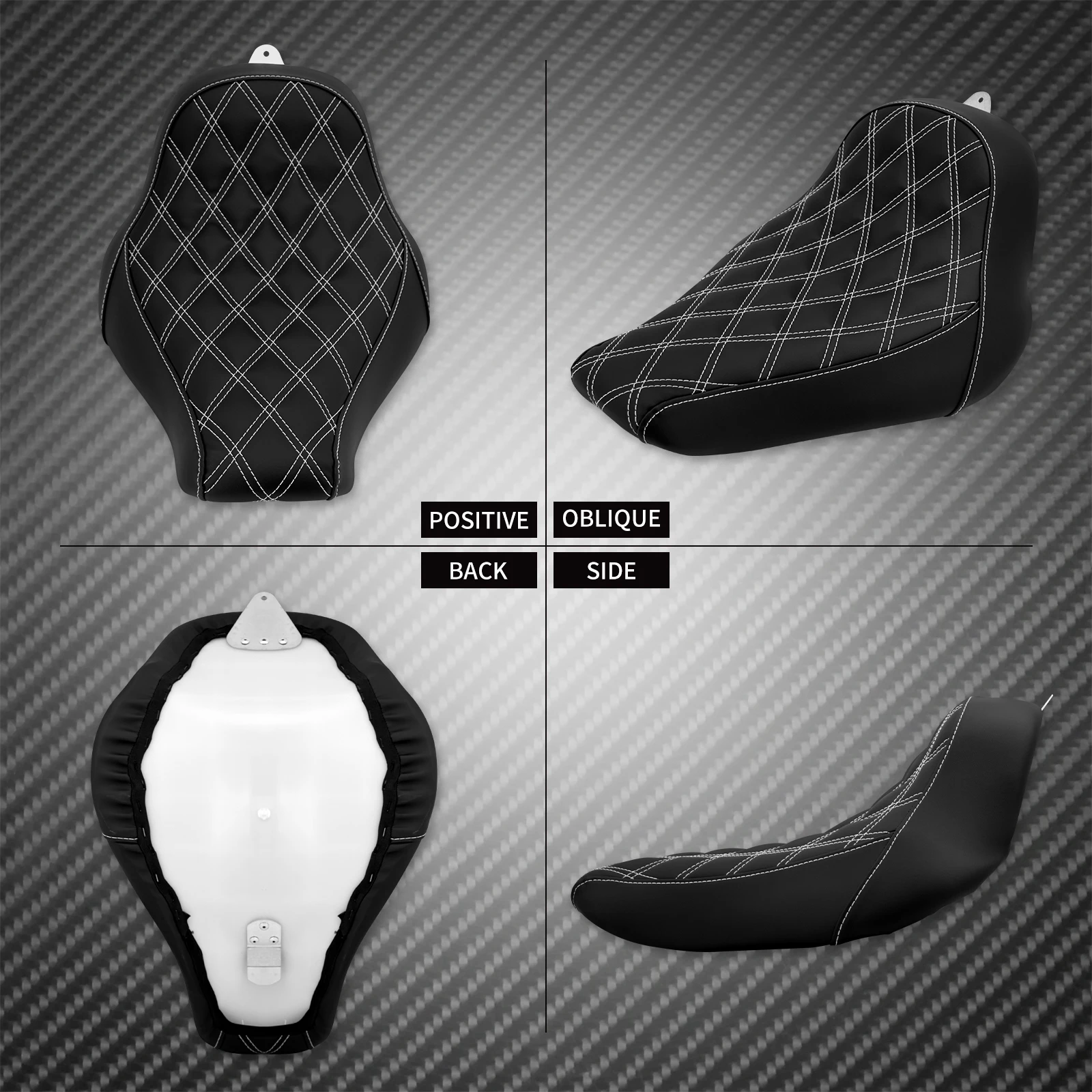 Motorcycle Driver Solo Seat Rear Fender Mudguard Cover With