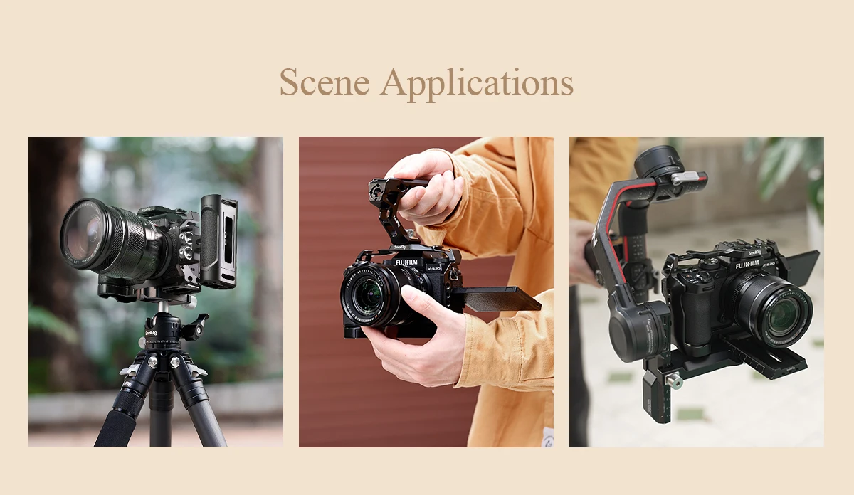 SmallRig Camera Cage for FUJIFILM X-S20 with Arca Swiss Quick-release Plate for