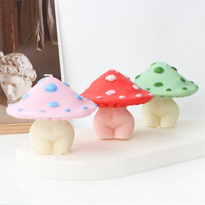 MUSHROOM SILICONE MOLD for soap making resin plaster clay gypsum chocolate