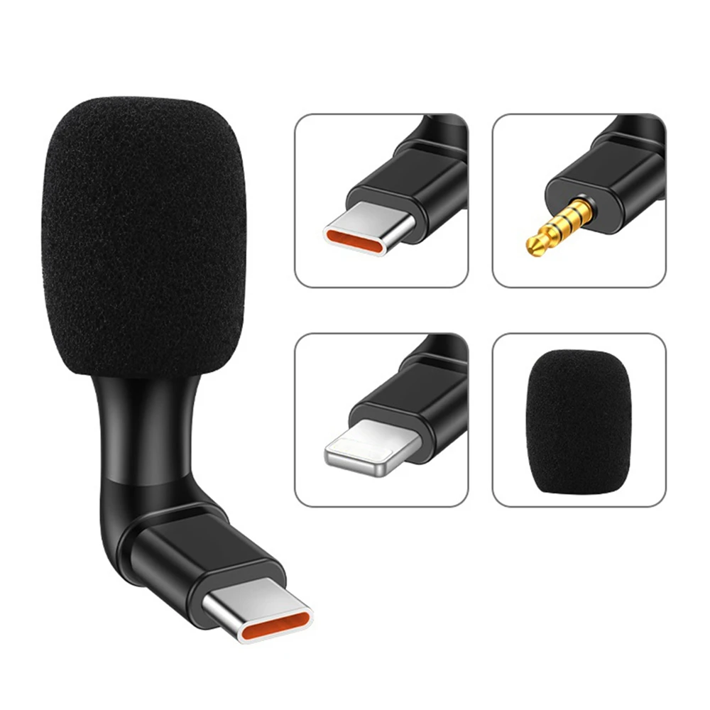 

Mini Microphone Omni-Directional Portable Small Microphone For Mobile/Smart Phone Notebook Laptop Mic Metal