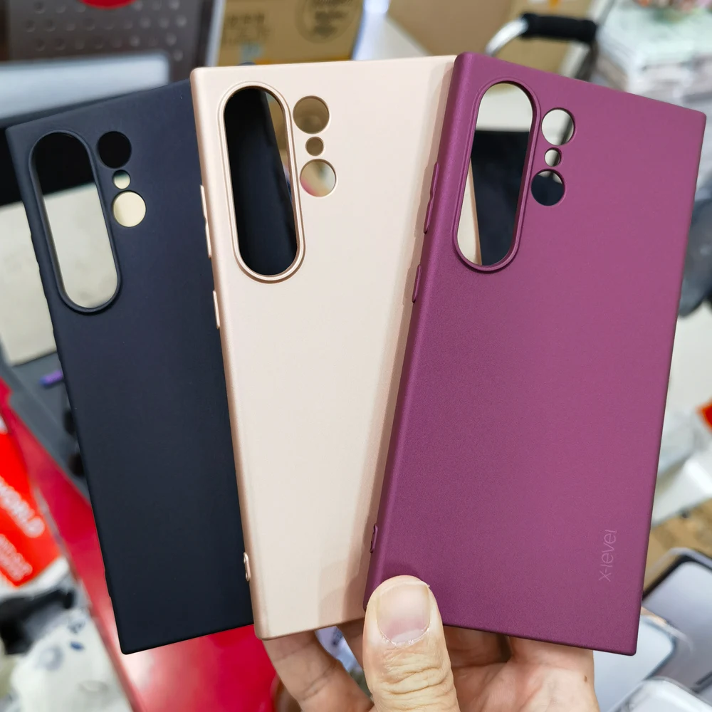 

X-level Мягкие силиконовые чехлы для телефонов Samsung Galaxy S24 Ultra / S24 Plus Ультратонкий матовый защитный чехол из ТПУ