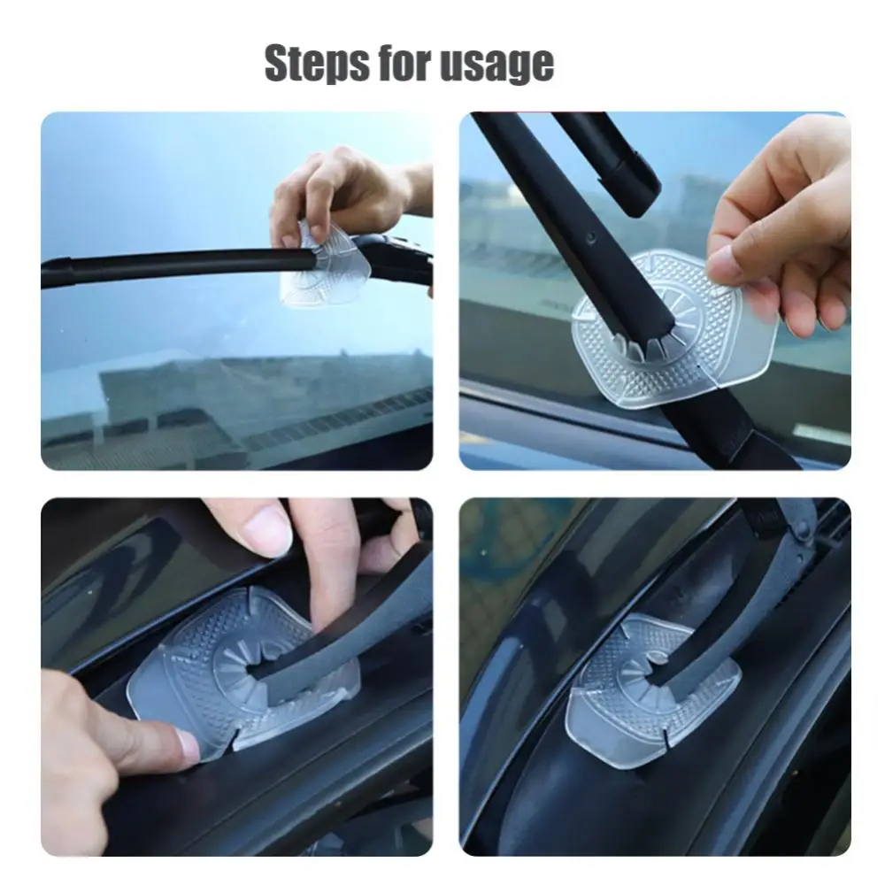 Universal Car Windshield Wiper Dustproof Cover Debris Leaves Falling Protection Sleeve Windscreen Wiper Bottom Hole Cover