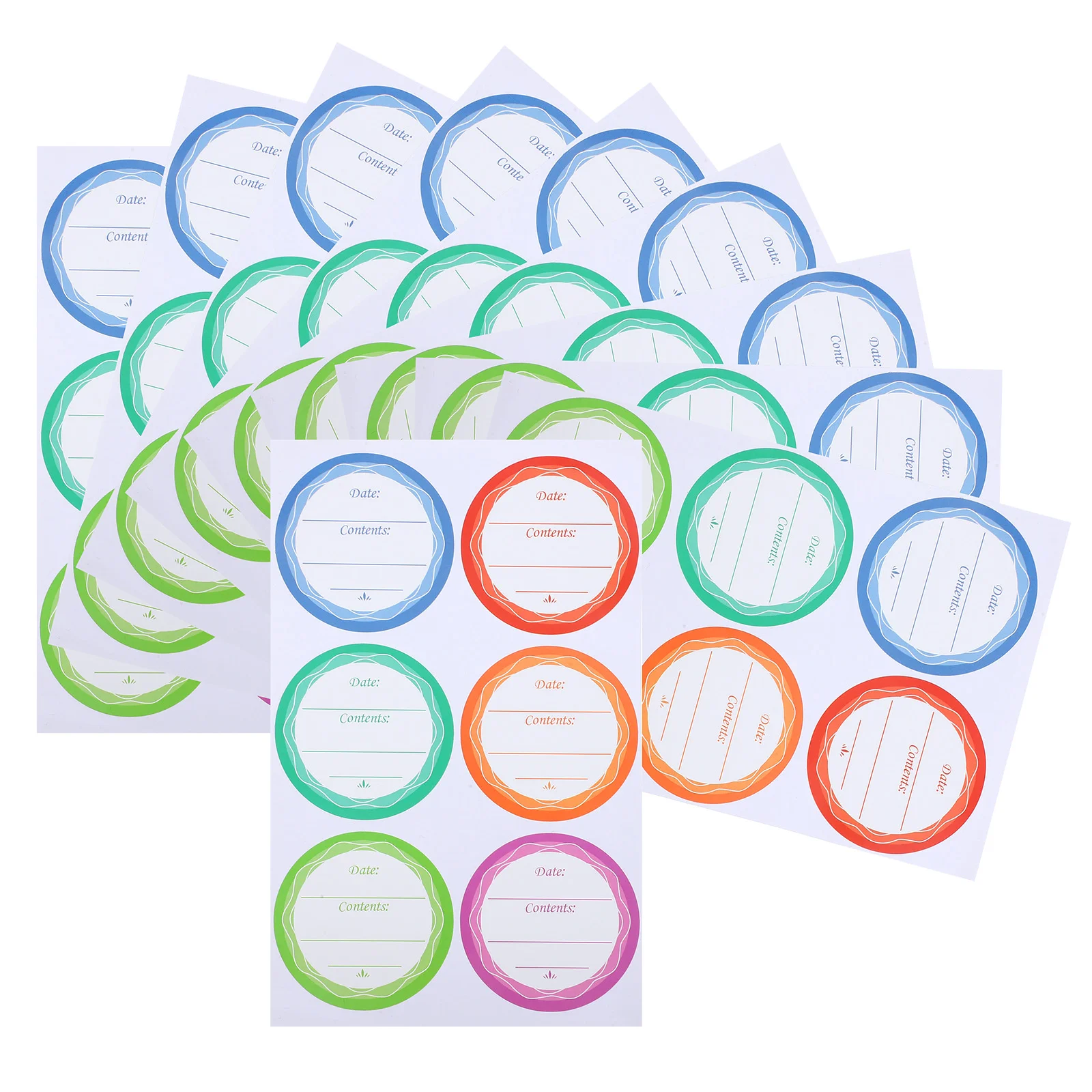 Waterproof Labels Glass Bottle Sticker Stickers Removable Can Mini Labeling Jar for Containers 10 Sheets