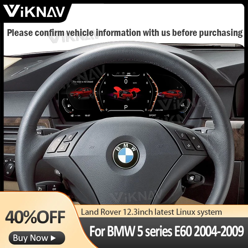 

Кластер инструментов для BMW 5 серии E60 E61 E63 E64 2004-2009 вертикальный экран цифровой кластер кабина ЖК-Спидометр головное устройство