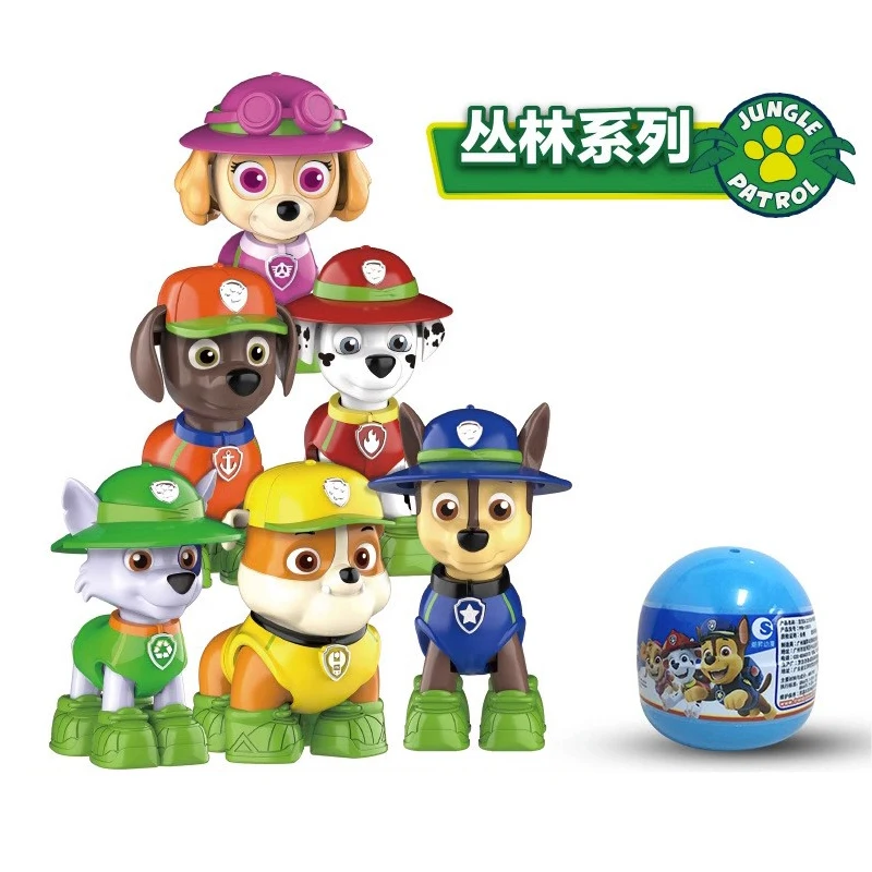 PAW Patrol Assembling Building Blocks Transforming Little Dogs Twisting 6PCS Set Egg Models Giving Children Toys As Gifts