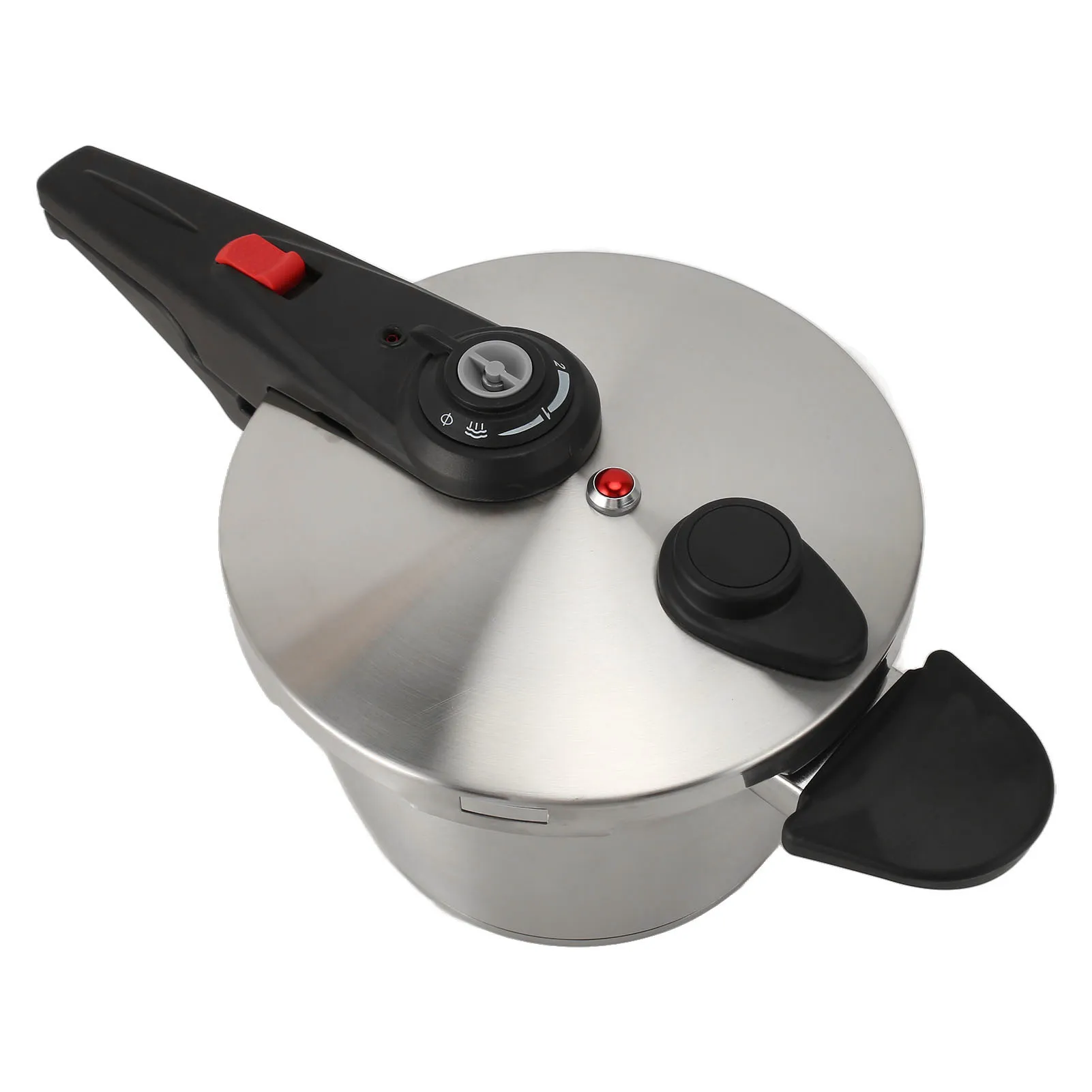 Pressure Cooker Efficient and Quick Cooking 304 Stainless Steel Multi Cooker 2 Adjustable Pressure Level Safety Valve for Home