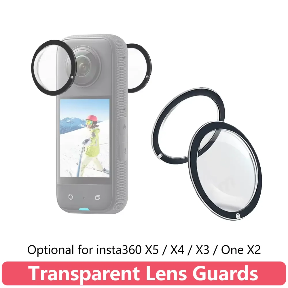 Lens protectors for Insta360 X5 X4 X3 One X2 cameras, protective cover for the lens, scratch-resistant for Insta 360 X5 X4 X3 X2 c...
