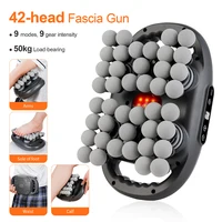 42 Heads Fascia Gun High-Frequency Vibration Deep Body Massage Device Back Waist Thigh Massager Neck Shoulder Muscle masajeador 1