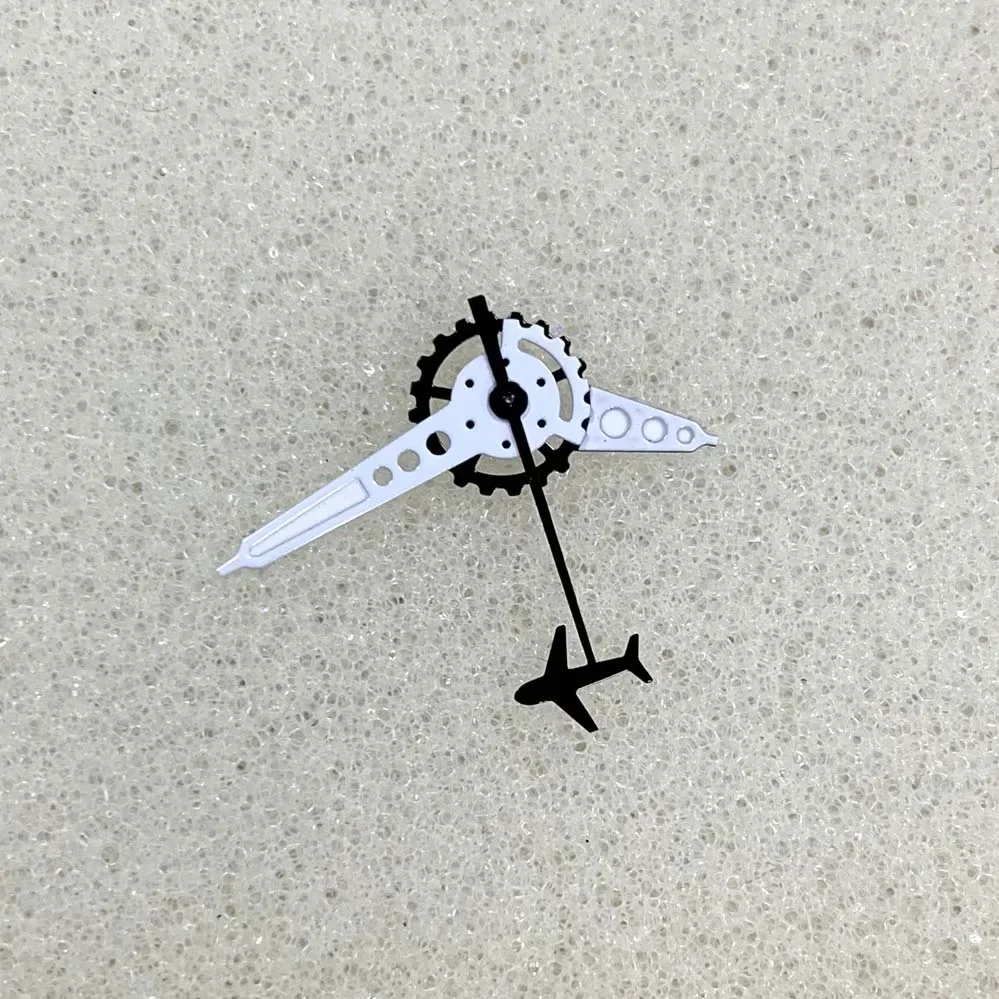 Accessori Per Orologi Lancette Dell'Orologio Con Secondi Di Aereo Mano Verde Luminoso Tre Lancette Per Movimento Nh35/ Nh34/ Nh36/ Nh70