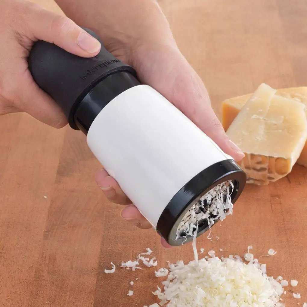 

ABS+Stainless Steel Cheese Grater 2 Pattern Blade Kitchen Gadgets Chocolate Grater DIY Butter Food Mill Cheese Grater Slicer