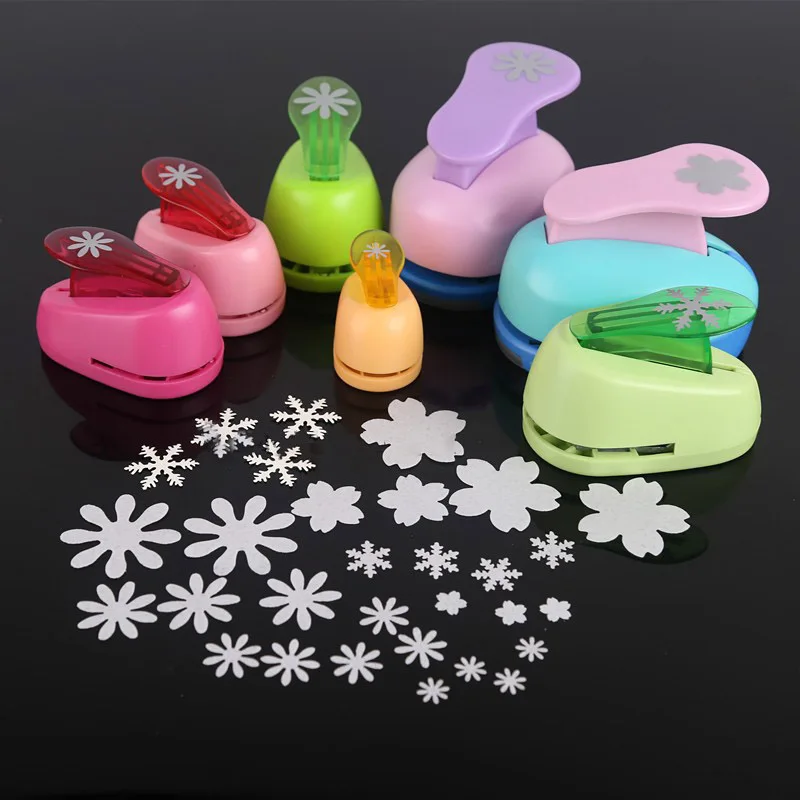 15mm-75mm Snowflake Shape Craft Punch Scrapbook Paper Cutting Hole Foam School Manual DIY Hole Punches