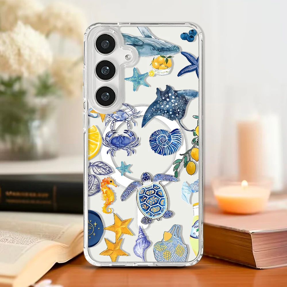 Summer Ocean Fruits Magsafe Magnetic Phone Case Cover