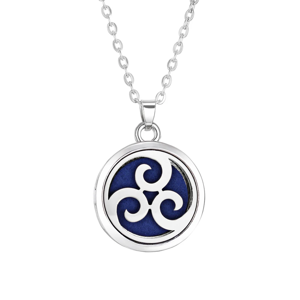 Tree of Life Aromatherapy Necklace - Essential Oil Diffuser Locket in Stainless Steel