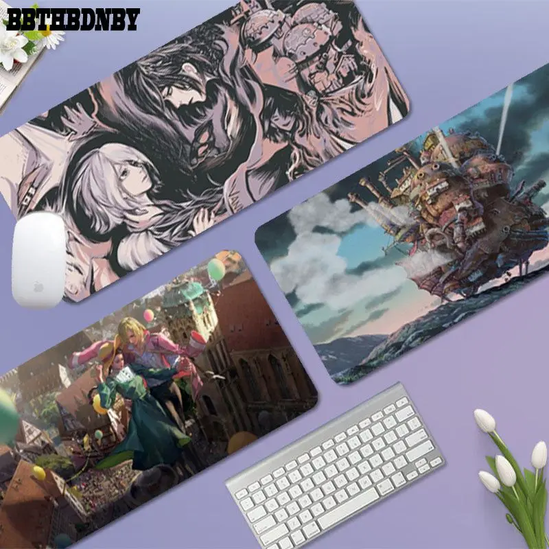 

Howls Moving Castle INS Tide Large Keyboard Mat Table Mat Gamer Desktop Mousepad Gaming Mouse Pad Padmouse Desk Play Mats