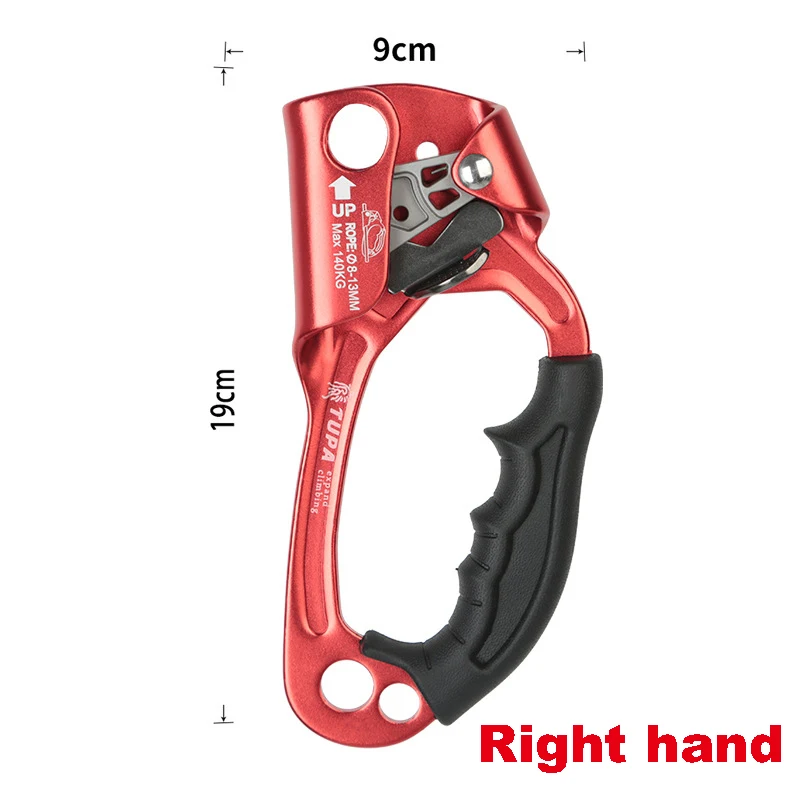 Hand Ascender Outdoor Rock Climbing SRT Professional Device Mountaineer Handle Left Right Climbing Rope Tools