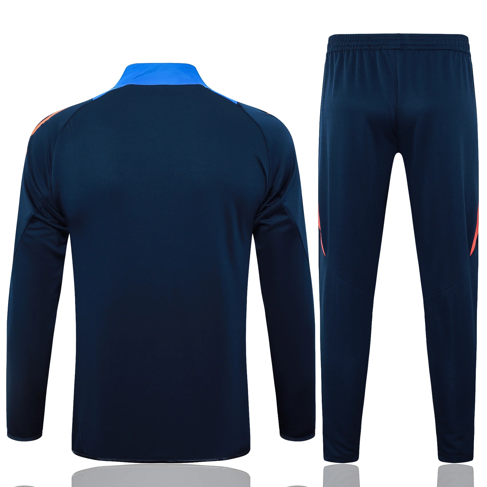 Adidas Soccer Jerseys Men Anti-wrinkle Wear Resistant Full-sleeved Zippered Sportswear Football Training Suit Set Black
