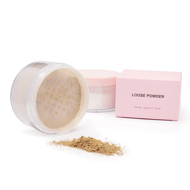 

Women's Makeup Recommended Face Matte Loose Powder Private Label Vegan Concealer Oil Control Powder 9 Colors With Powder Puff