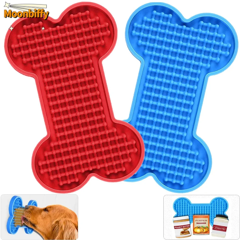 Licking Mat for Dogs and Cats, Premium Lick Mats with Suction Cups for Dog  Anxiety Relief, Cat Lick Pad for Boredom Reducer, Dog Treat Mat Perfect for