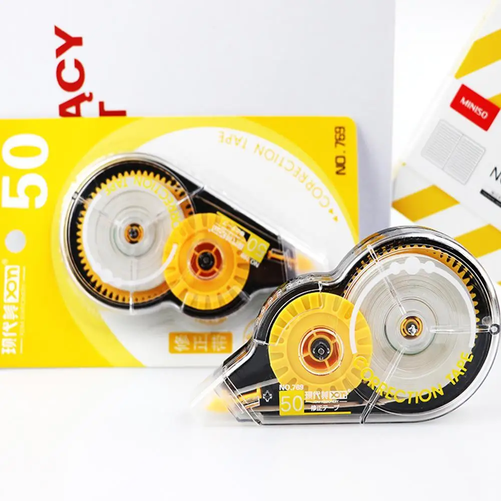 Random 1pcs Practical Correction Tape Roller 50m Long White Sticker Material Kawaii Kids Gift Supplies Stationery School Study