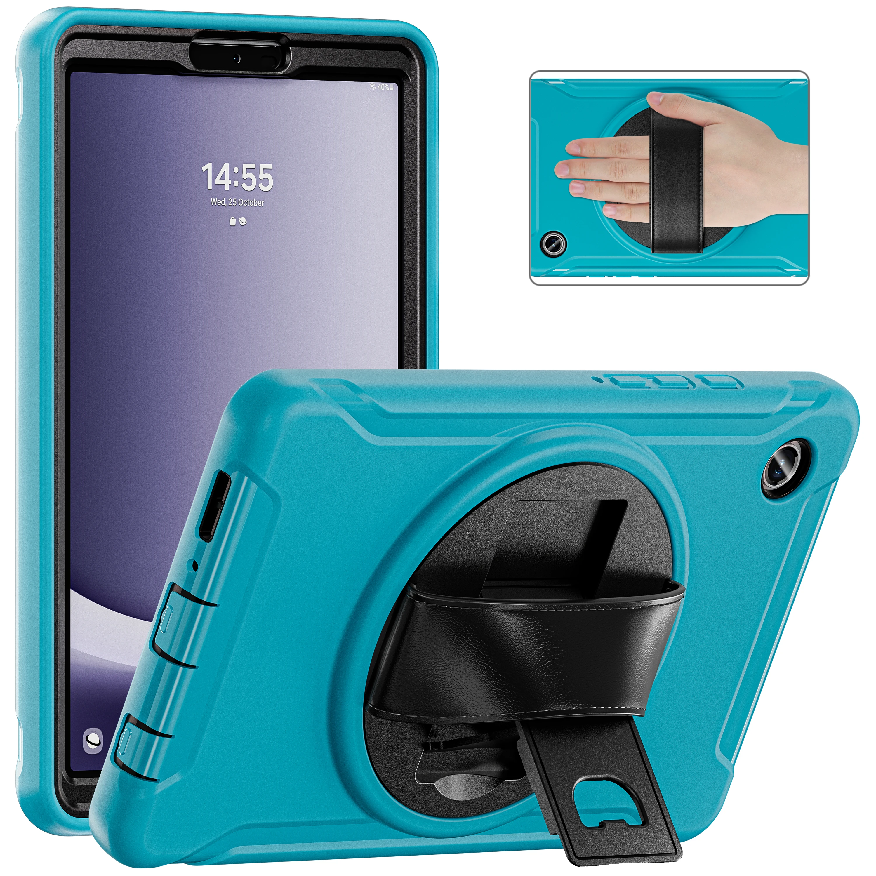 

Tablet Case For Samsung Galaxy Tab A9 8.7 inch 2023 SM-X110 SM-X115 SM-X117 A7 Lite 8.7 Stand Wrist Strap Shockproof Back Cover