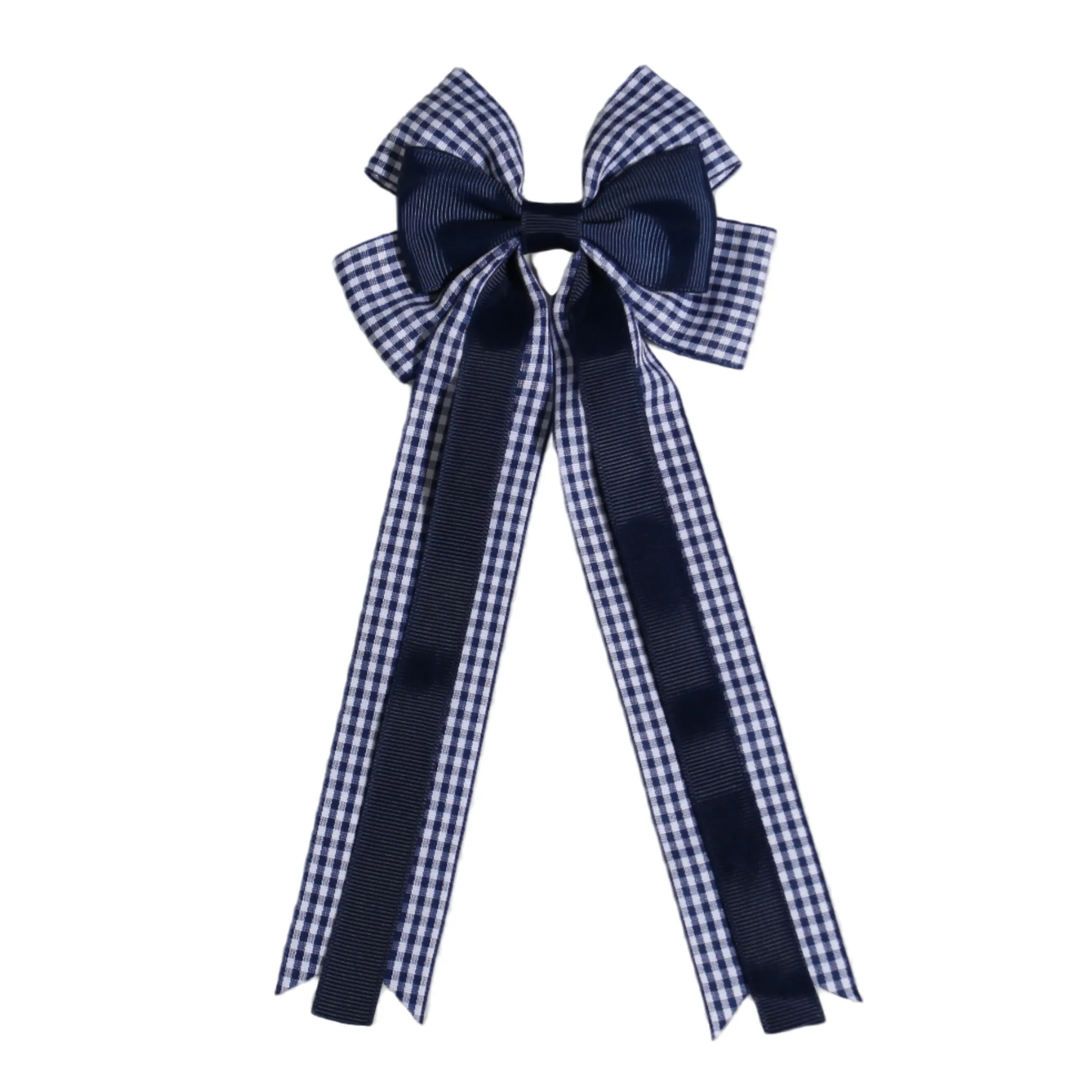 Chic British Style Children's Duckbill Hair Clips - Grid Series Hair Accessories, New Arrival