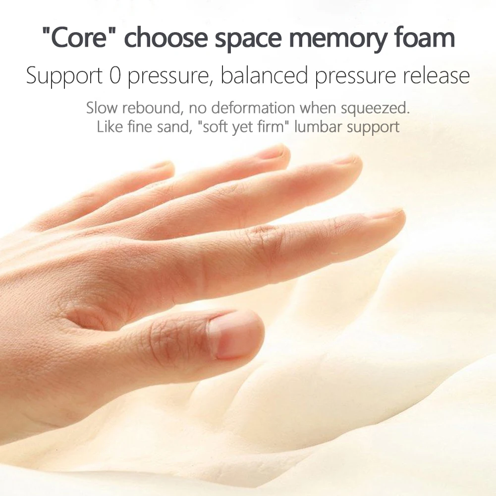 Car Lumbar Support Headrest Neck Pillow Support Universal Soft Neck Pillows Cushion Car Memory Foam Lumbar Pillow Back Support