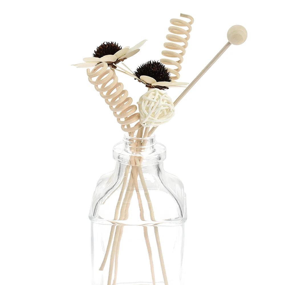 7PCS Daisy Dried Flower Fireless Aromatherapy Rattan Sticks Fragrance Diffuser DIY Home Decor