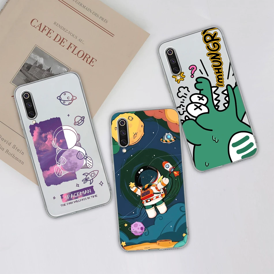 Gradient Color Clear Back Cover Soft Slim Phone Case Housing