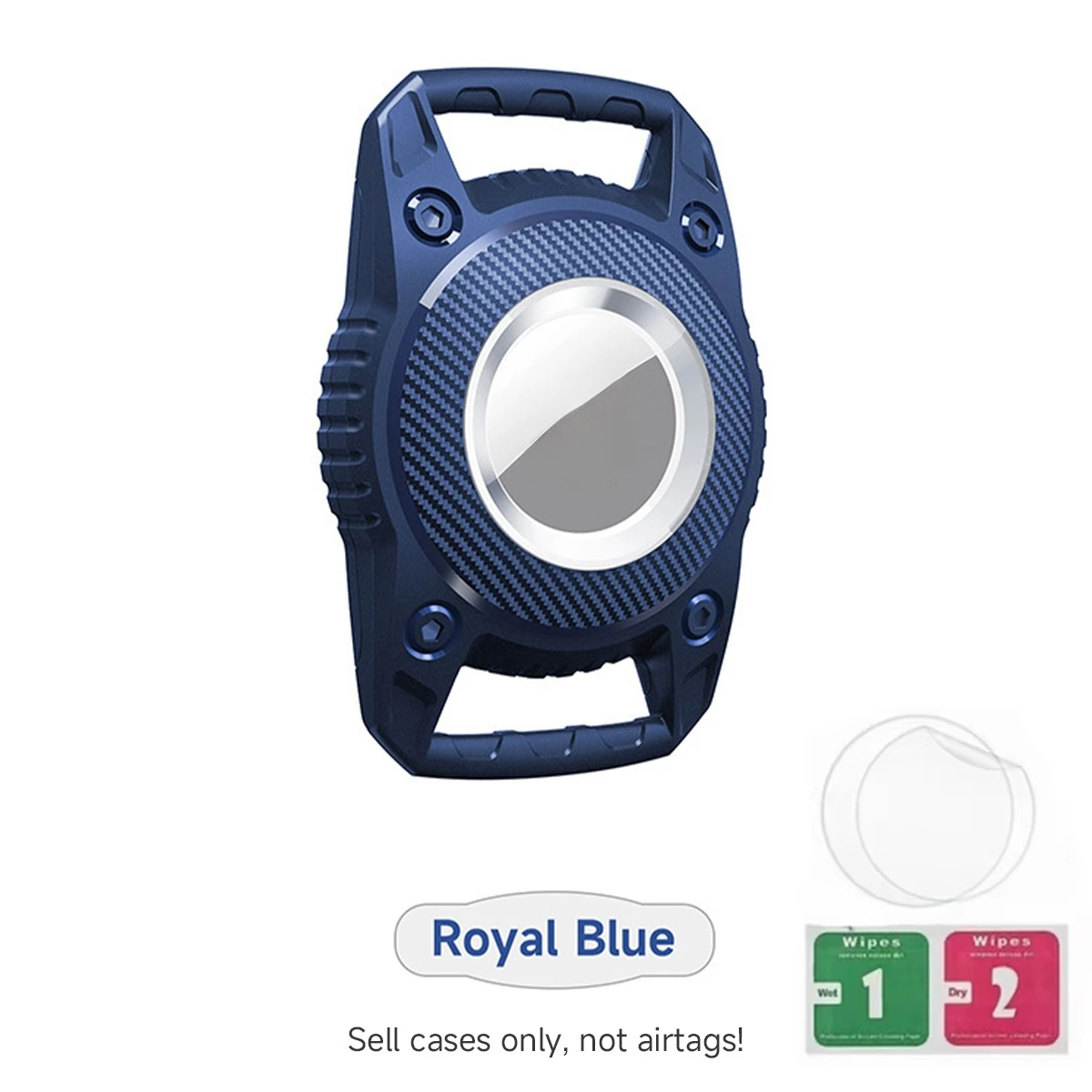 Waterproof Airtag Holder Case with Keychain - Durable TPU Full Protection