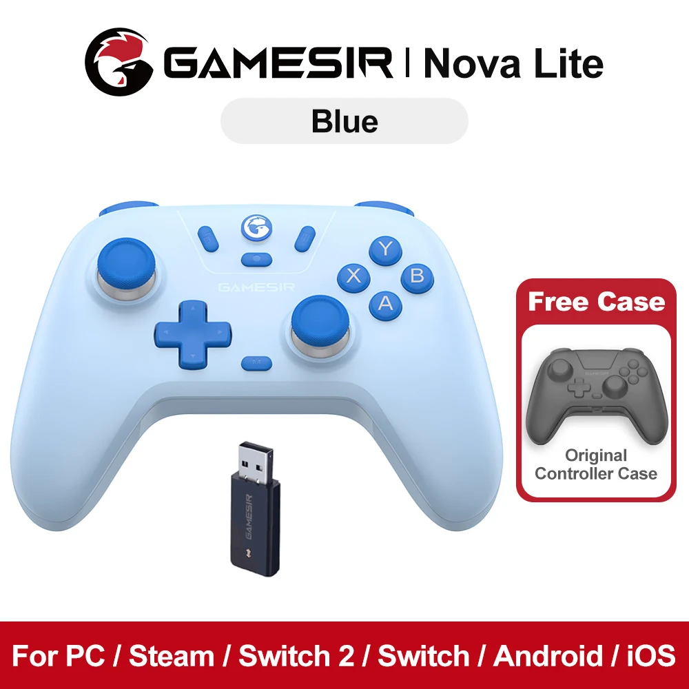 GameSir Nova Lite Multi-Platform Gamepad with Tri-Mode Connectivity and Hall Effect Sticks