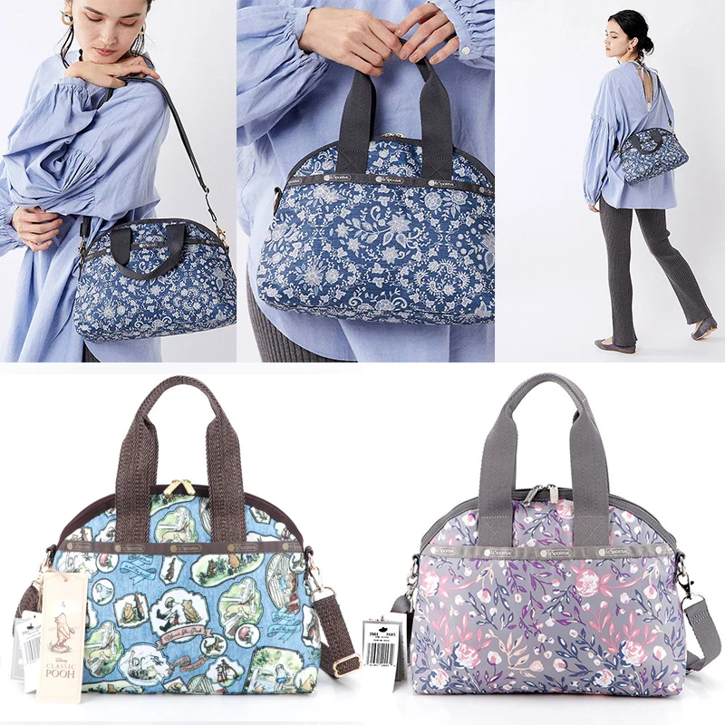 

Lesportsac Kawaii женская сумка с мультяшным аниме модная ручная сумка-мессенджер сумка Оболочка Милая Повседневная дорожная сумка для хранения 3651