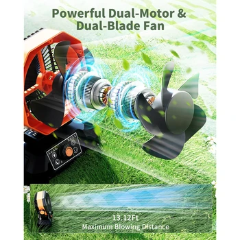 coldSky 20000mAh Battery Camping Fan with 4 LED Lantern 8 Speeds Desk Fan Portable Outdoor Fan for Tent Power Outages Jobsite 3