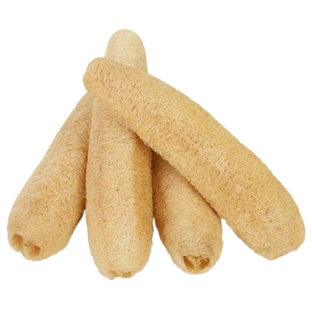 Kitchen Cleaning Brush Natural Loofah Luffa Sponge Long Ecological Planting Body Shower Sponge Non-stick Good Absorbency Dish Towels Bath Kitchen