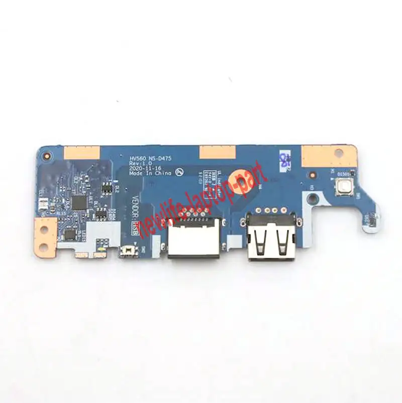 Original para Lenovo V15 g2 Itl 82kb 82me Power Botton Switch Usb Wlan io Placa 5c50s25178 Hv560 Ns-d475