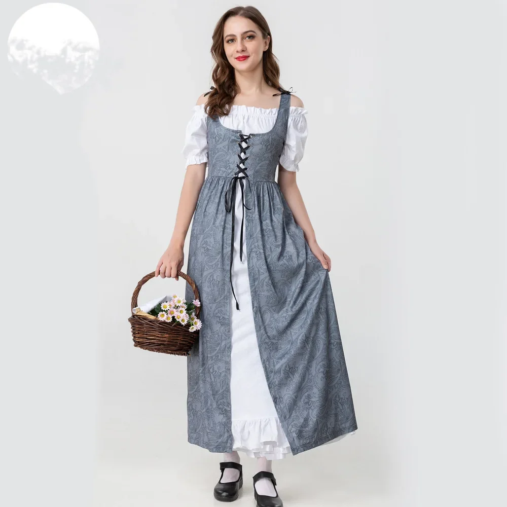 

Vestido Mujer New Women Medieval Vintage Gothic Dress