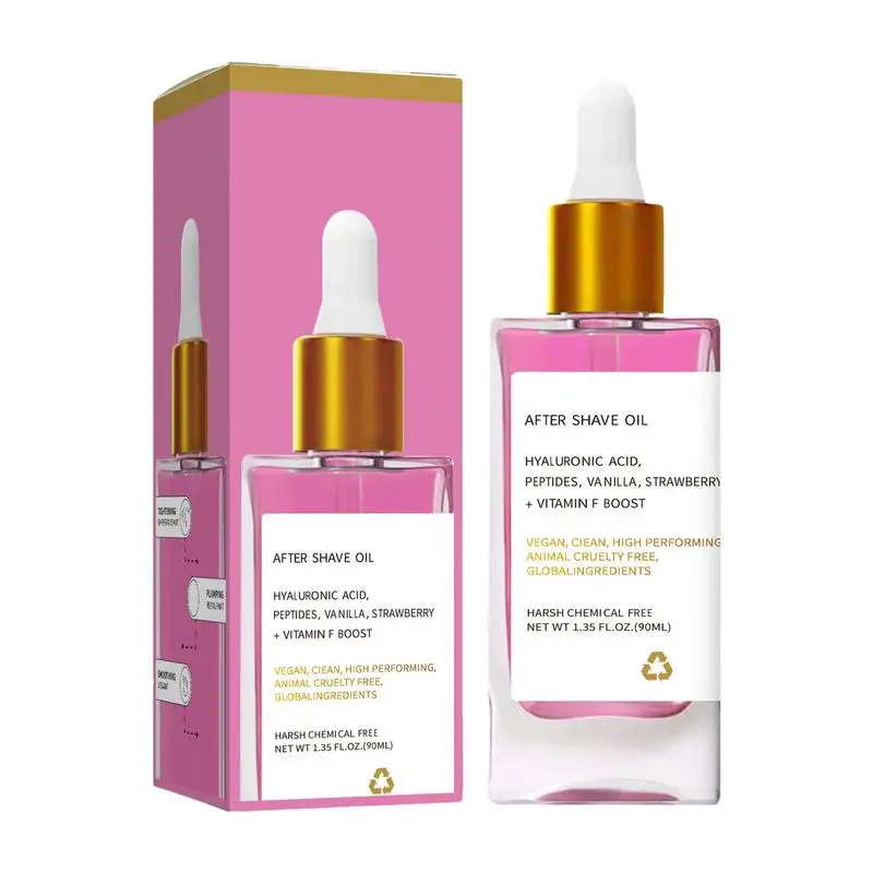 Hair Removal Skin Care 90ML Strawberry Vanilla Soft After-shave Hair Oil Deep Moisturizing Prevent Ingrown And Dryness
