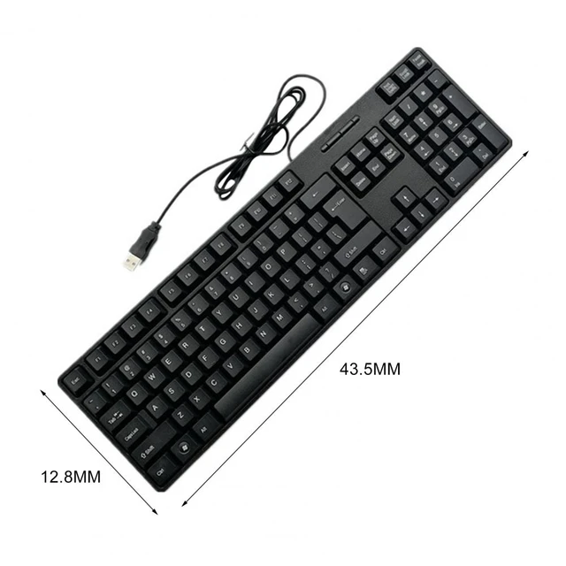 Clavier Filaire, Mini Interface USB Muet Clavier D'ordinateur Ultra Fin 78  Touches Pour Ordinateur De Bureau Pour Ordinateur Portable Russe 