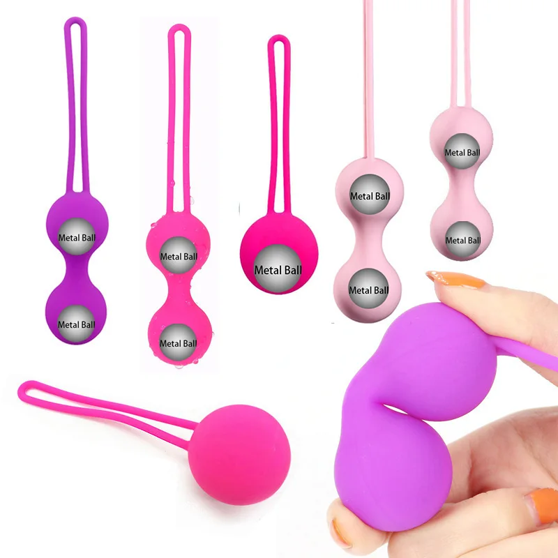 Silicone vaginal balls for woman Postpartum Kegel Ball Puss Tightening massager Ball Exercise Machine Geisha Anal Sex Adult,kegel balls