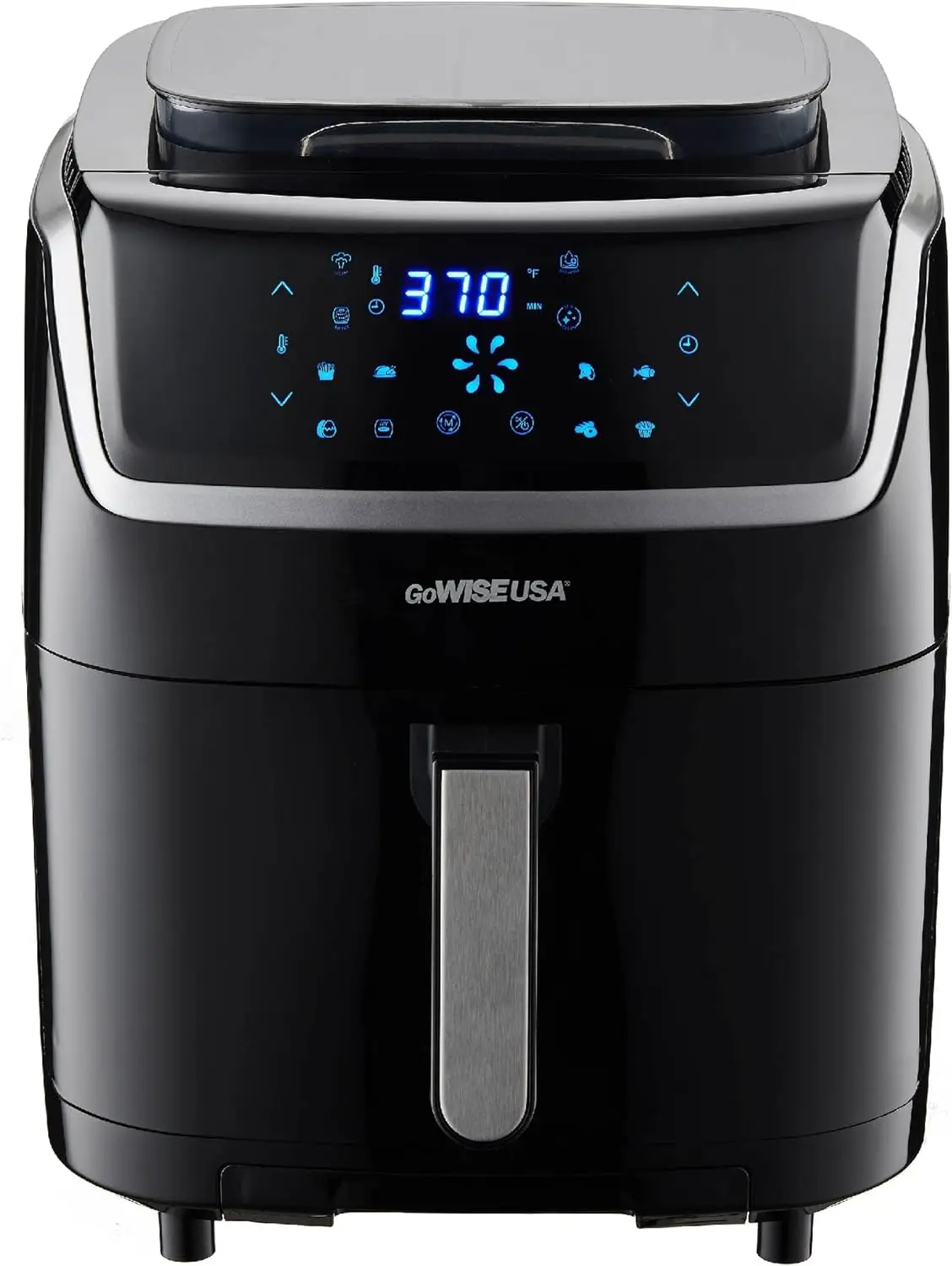 

Steam Air Fryer - with Touchscreen Display with 8 cooking presets + 100 Recipes