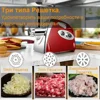 Electric Meat Grinder Powerful Heavy Duty Meat Mincer hot dogs Grinder Stainless Steel Food Processor Sausage Stuffer 5