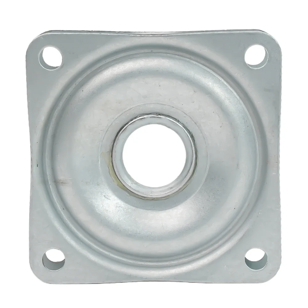 Rotating Turntable Plate 2/3/4 Inch Rotating Bearing Plate Steel Square Lazy Susan 360Degree Bearing Rotating Heavy Duty Rolling Swivel Turntable Plate