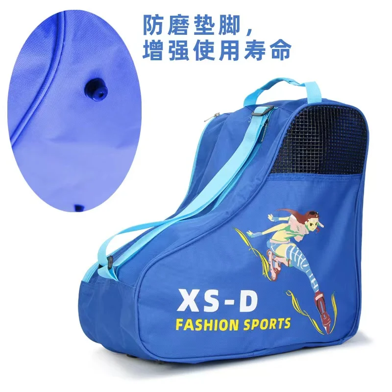Children Portable Roller Skates Single Shoulder Bag Large Capacity Breathable Handbags Kids Inline Skating Storage Backpack